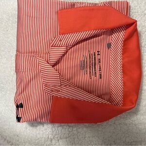 Under Armour Red Striped Polo Shirt